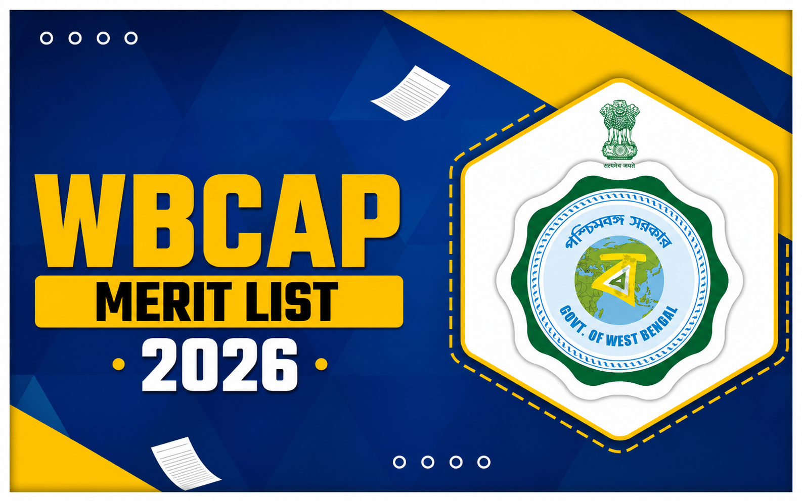 WBCAP Merit List 2026: West Bengal UG Admission Merit List Released, Check Allotment Status Online