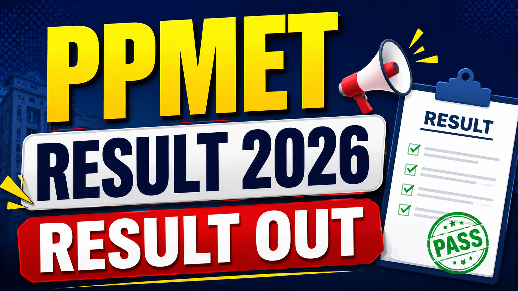 PPMET Result 2026: Check Here PPMET Result 2026 @bfuhs.ggsmch.org