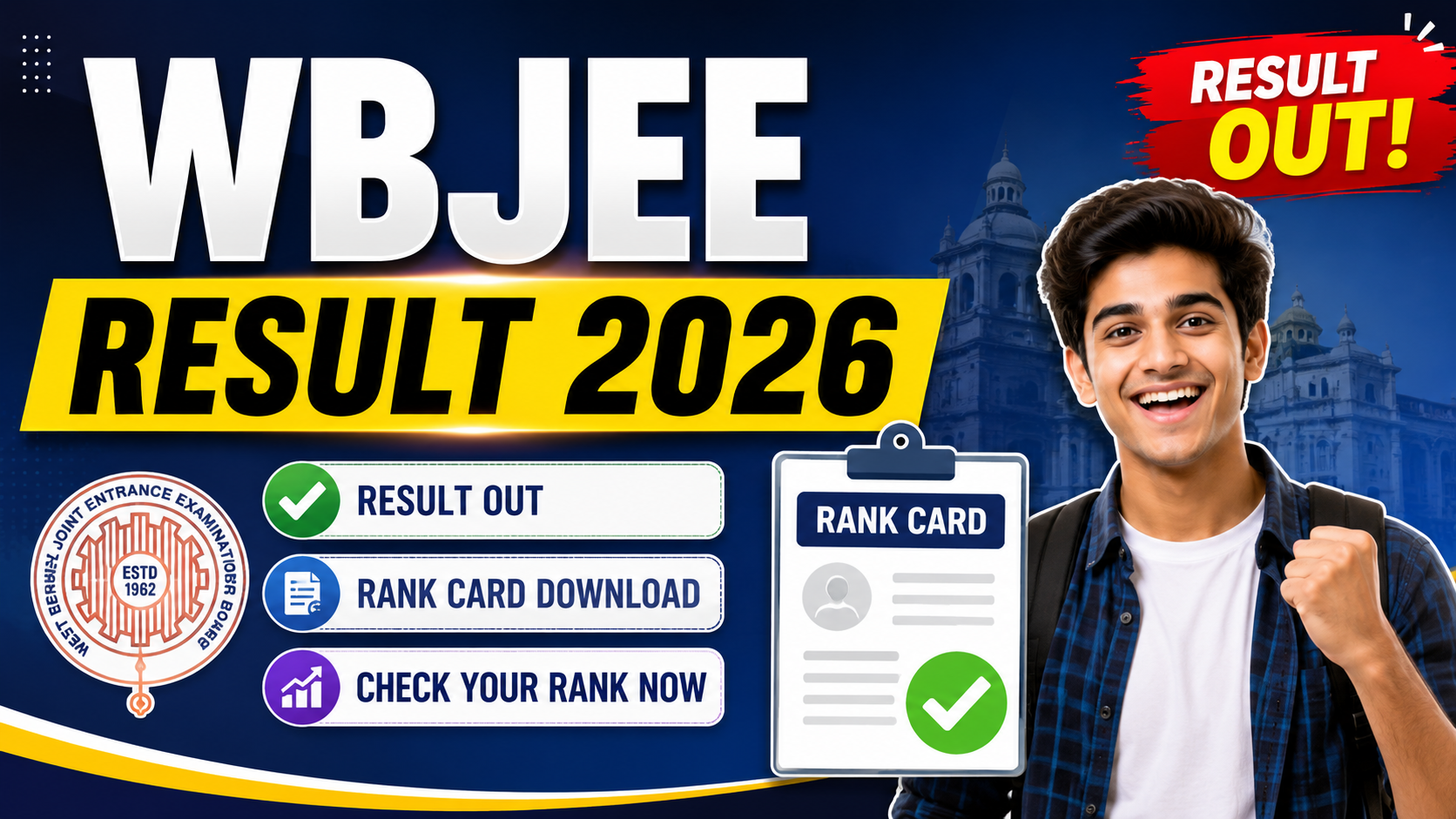 WBJEE Result 2026 (Direct Link), Rank Card Check Here