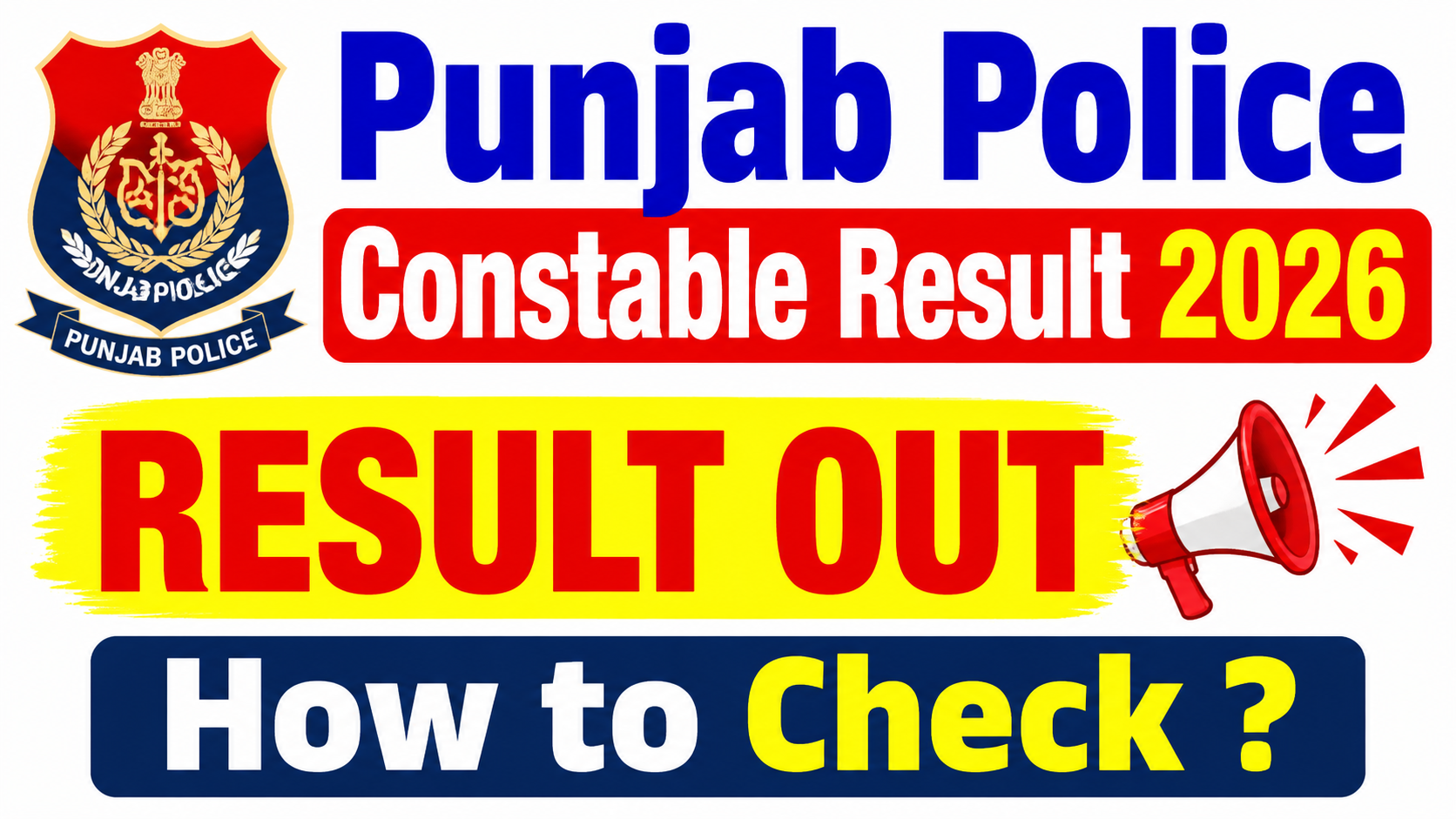 Punjab Police Constable Result 2026 Check Link